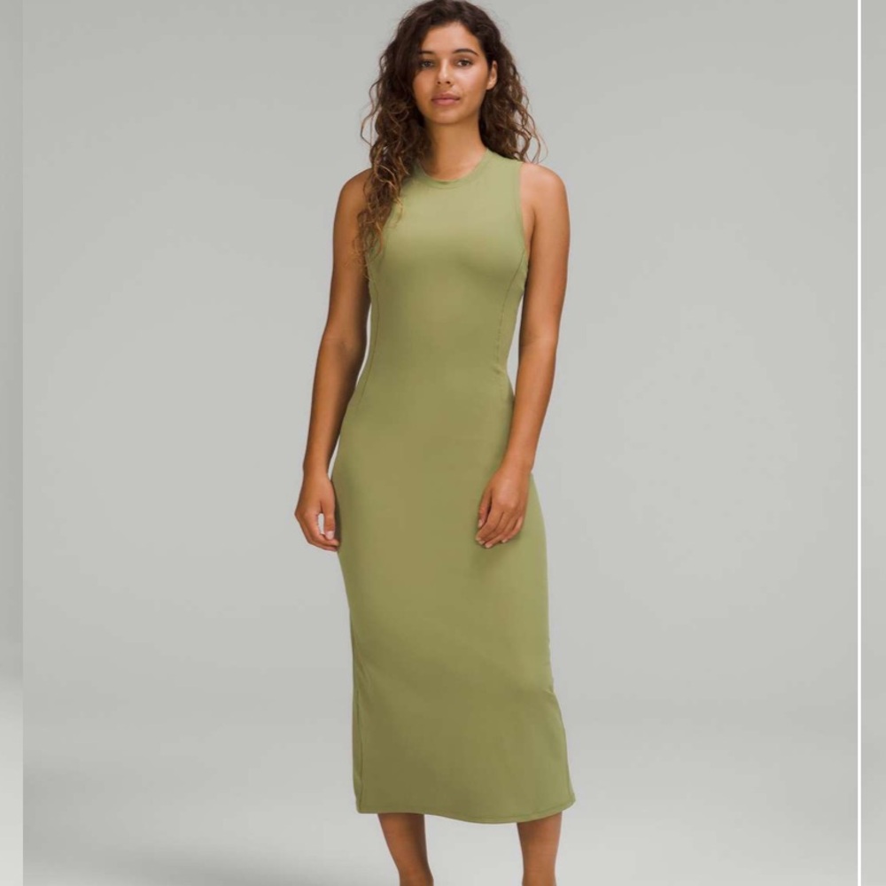 Lululemon Align MIDI dress size 4 in Olive Green